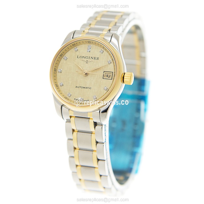 Longines L2.128.5.38.7 MASTER Automatic 18kt Gold & Steel