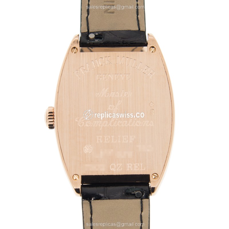 Franck Muller 7502 QZ REL (5N) CINTREE CURVEX Quartz 18kt Rose Gold