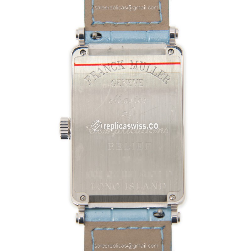 Franck Muller 1002 QZ REL MOP D (AC) LONG ISLAND Quartz Stainless Steel & Diamonds