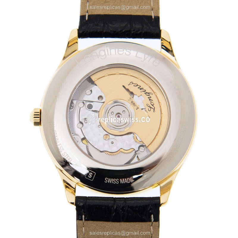 Longines L4.960.2.11.2 LONGINES LYRE Automatic PVD Gold