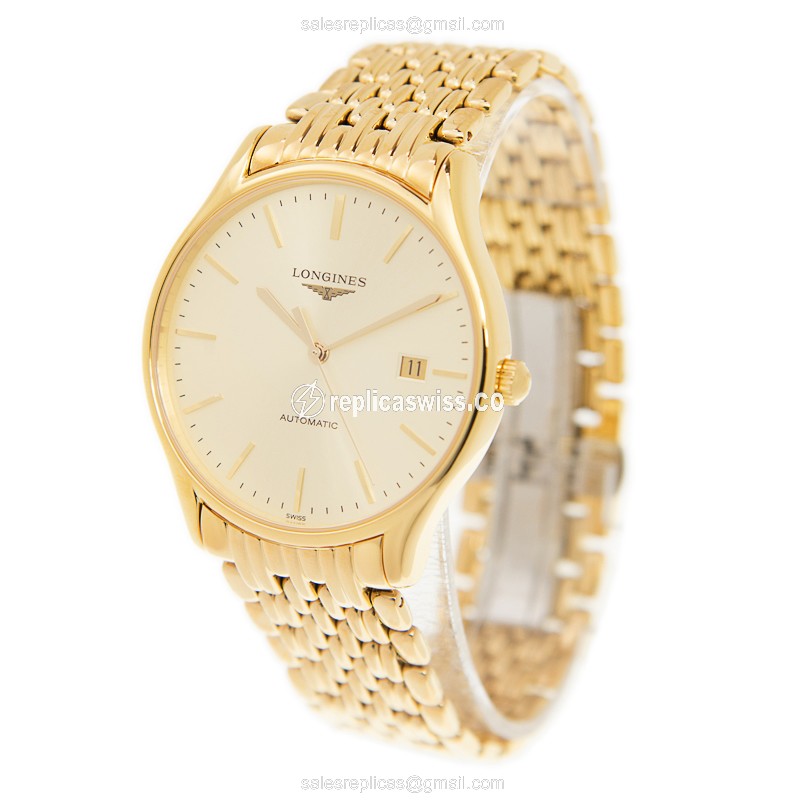 Longines L4.960.2.32.8 LONGINES LYRE Automatic 18kt Gold & Steel