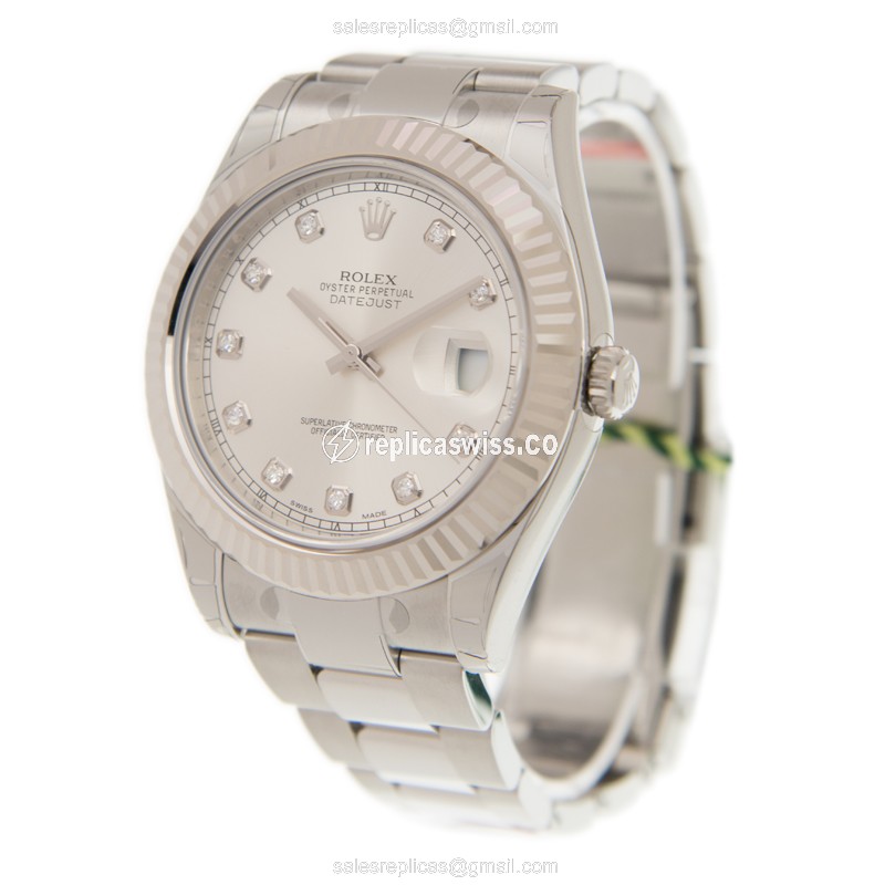 Rolex 116334G DATEJUST Automatic 18kt White Gold & Steel