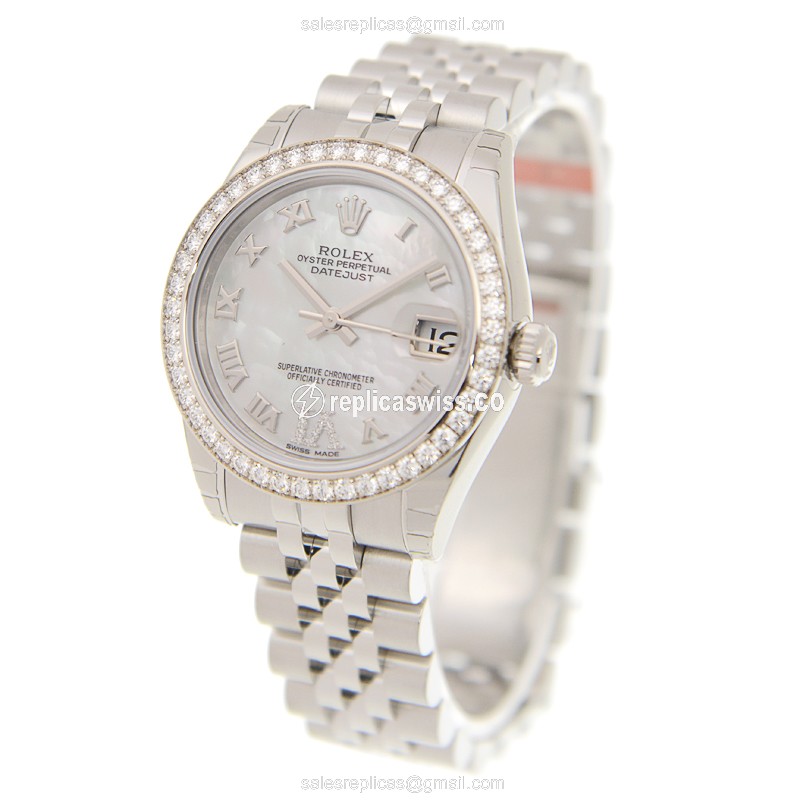 Rolex 178384NRWTVIDIA_J LADY DATEJUST Automatic 18kt White Gold & Diamond & Steel