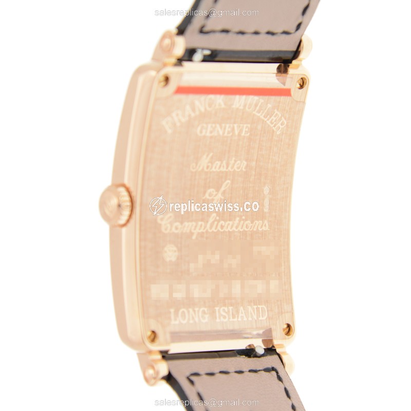 Franck Muller 952 QZ MOP D 1R CD8 NI (5N) LONG ISLAND Quartz 18kt Rose Gold & Diamonds
