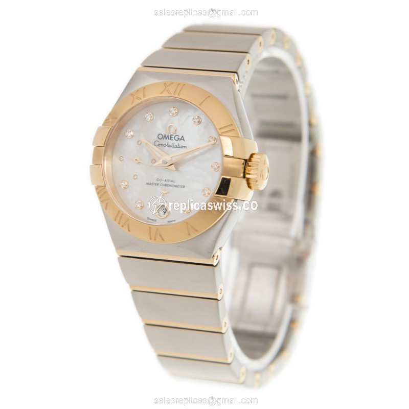 Omega 127.20.27.20.55.002 CONSTELLATION Automatic 18kt Gold & Steel