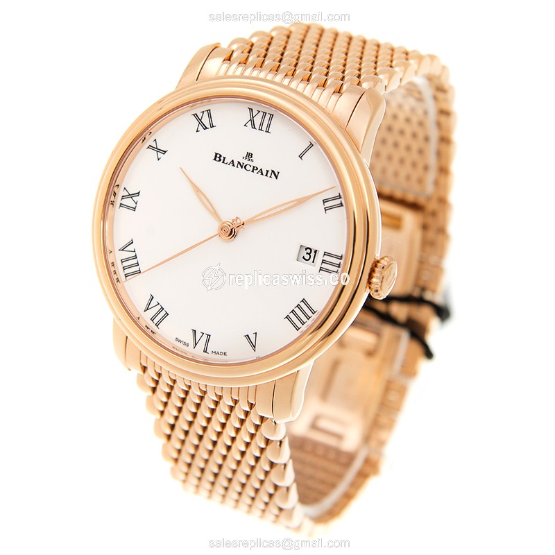 Blancpain 6630-3631-MMB VILLERET Automatic 18kt Rose Gold