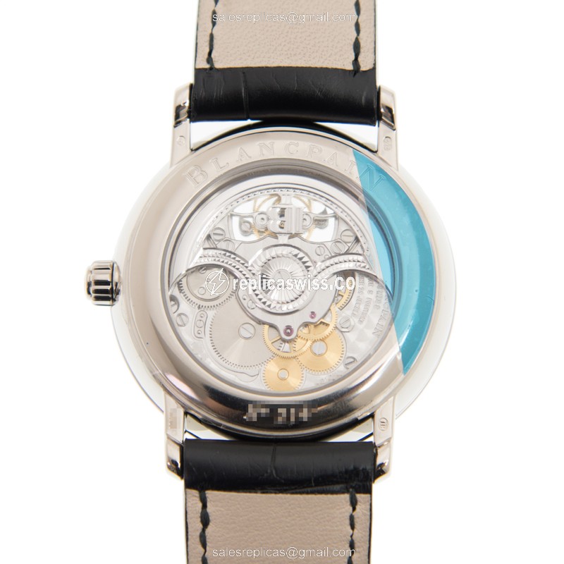 Blancpain 6025-1542-55B VILLERET Automatic 18kt White Gold