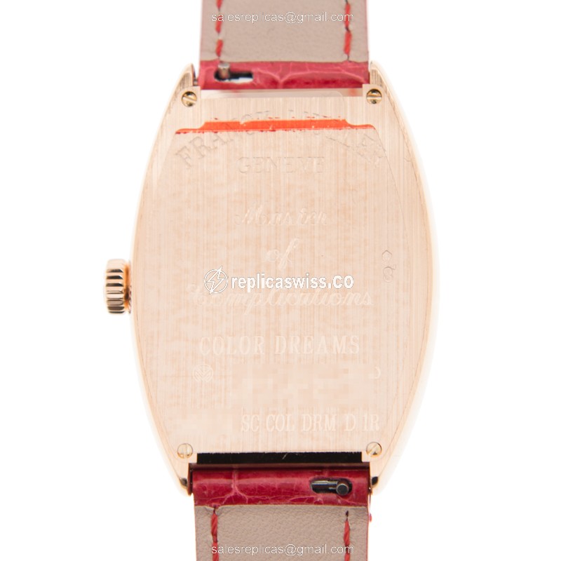 Franck Muller 5850 M SC COL DRM D 1R (5N) CINTREE CURVEX Automatic 18kt Rose Gold & Diamonds