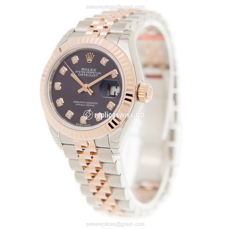 Rolex 279171-0015 LADY DATEJUST Automatic 18kt Rose Gold & Steel