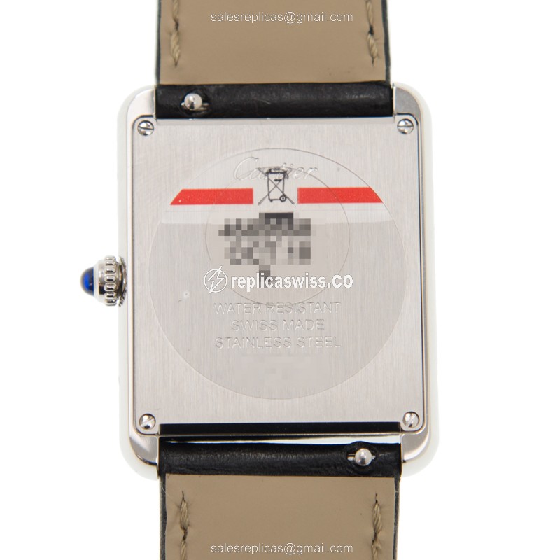 Cartier WSTA0028 TANK Quartz Stainless Steel