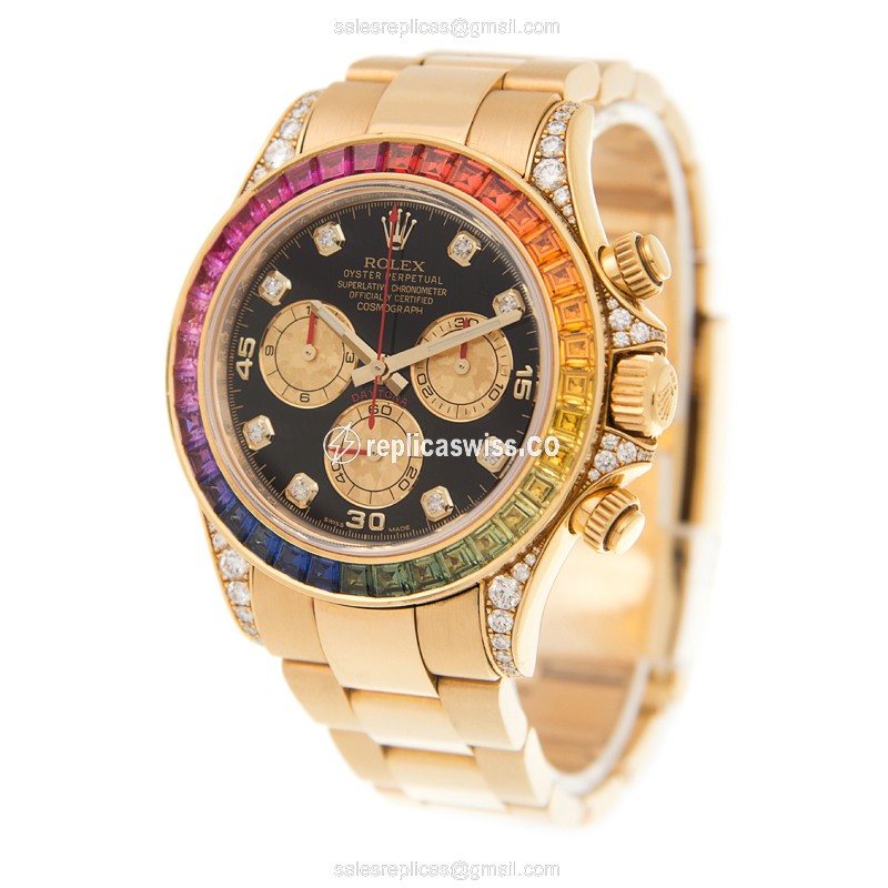 Rolex 116598RBOW-0001 DAYTONA Automatic 18kt Gold & Diamond & Steel