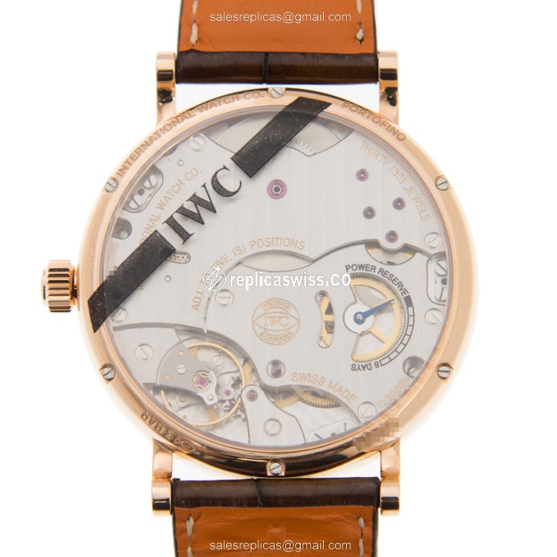 IWC IW511102 PORTOFINO Manual Wind 18kt Rose Gold