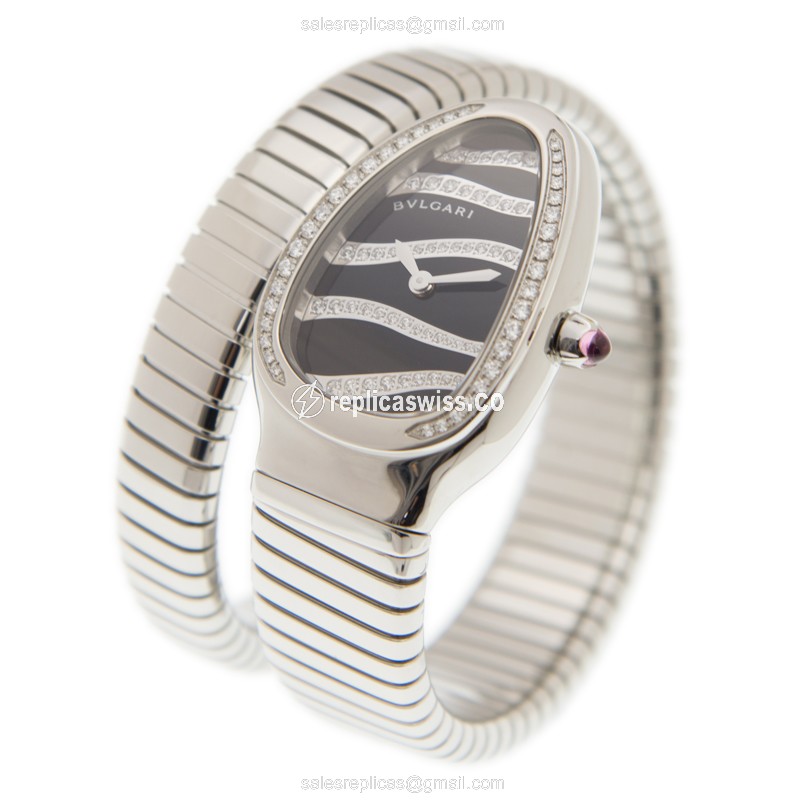 Bulgari SP35BDSDS.1T SERPENTI Quartz Stainless Steel