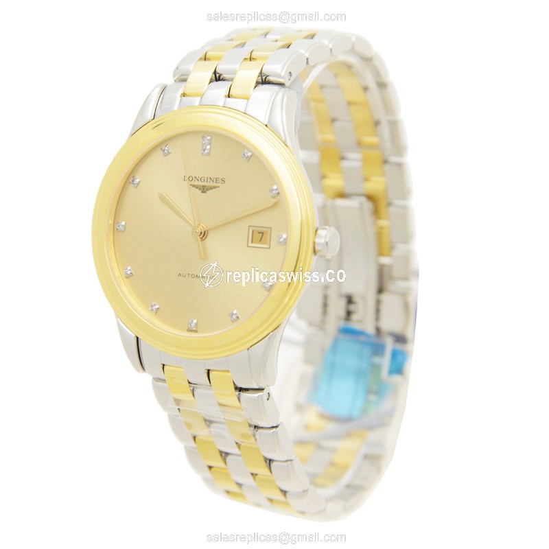 Longines L4.874.3.37.7 FLAGSHIP Automatic Gold-Plated & Stainless Steel