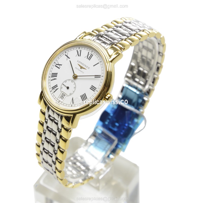 Longines L4.804.2.11.7 PRESENCE Automatic Gold-Plated & Stainless Steel