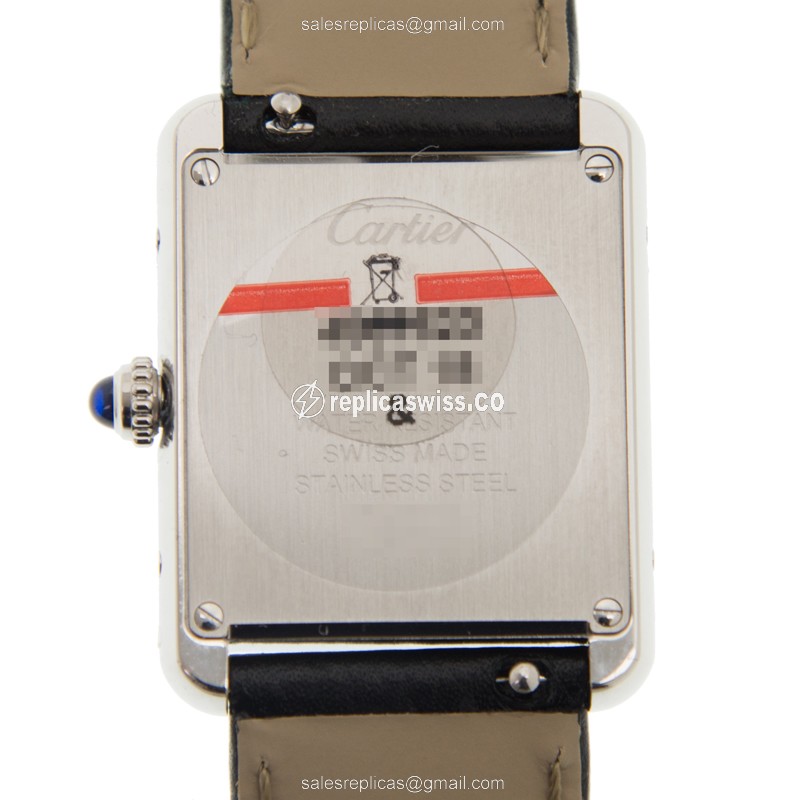 Cartier WSTA0030 TANK Quartz Stainless Steel