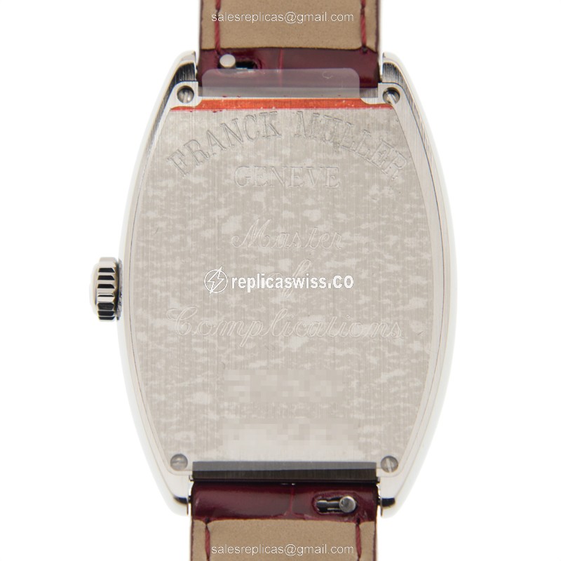 Franck Muller 2852 QZ (AC) - WHITE CINTREE CURVEX Quartz Stainless Steel