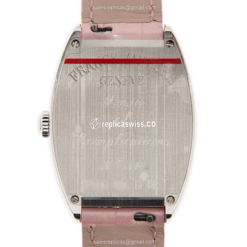 Franck Muller 7502 QZ D 1R (AC) -PINK CINTREE CURVEX Quartz Stainless Steel & Diamonds