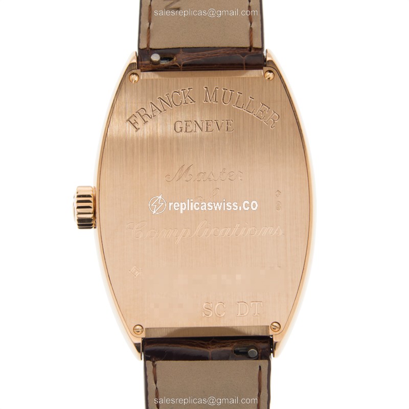 Franck Muller 7851 SC DT (5N) CINTREE CURVEX Automatic 18kt Rose Gold