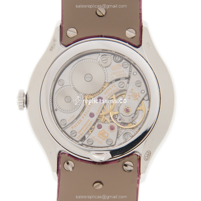 Patek Philippe 4895G-001 CALATRAVA Manual Wind 18kt White Gold & Diamond