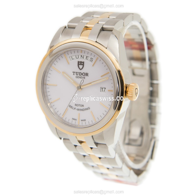 Tudor 56003-68063-WT GLAMOUR DATE Automatic Gold & Steel