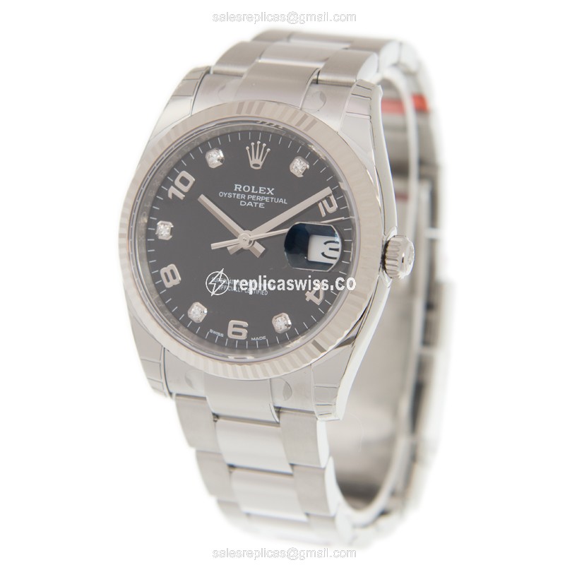 Rolex 115234-0011 DATEJUST Automatic 18kt White Gold & Steel