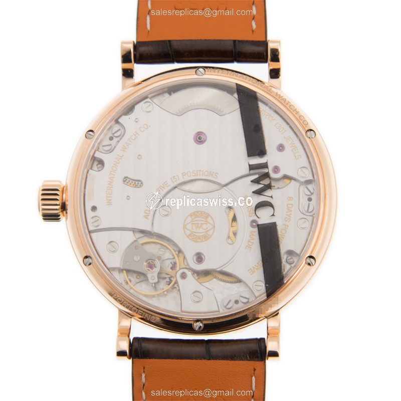 IWC IW516203 PORTOFINO Manual Wind 18kt Rose Gold