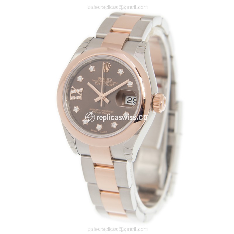 Rolex 279161-0004 LADY DATEJUST Automatic 18kt Rose Gold & Steel