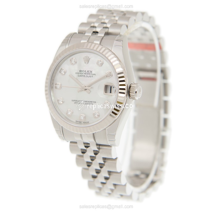 Rolex 178274-0042 LADY DATEJUST Automatic 18kt White Gold & Steel