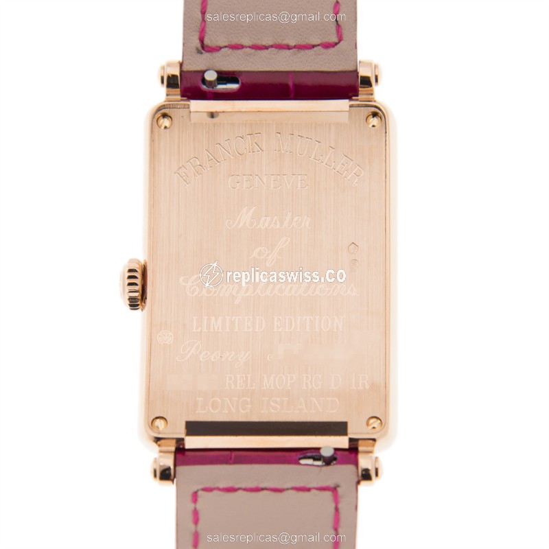 Franck Muller 952 QZ REL MOP RG D 1R (5N) LONG ISLAND Quartz 18kt Rose Gold & Diamonds