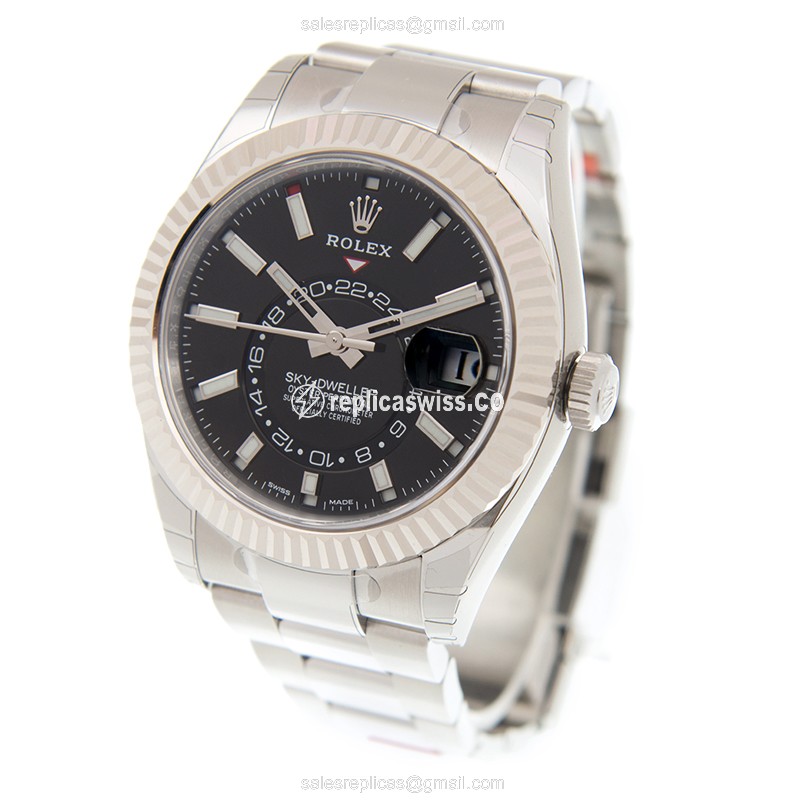 Rolex 326934-0005 SKY-DWELLER Automatic 18kt White Gold & Steel