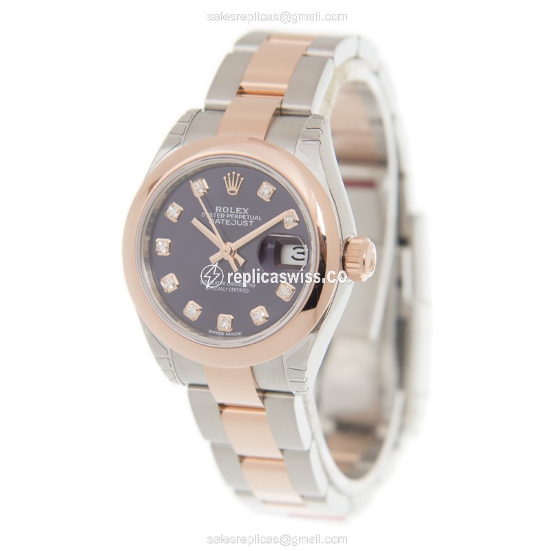 Rolex 279161-0016 LADY DATEJUST Automatic 18kt Rose Gold & Steel
