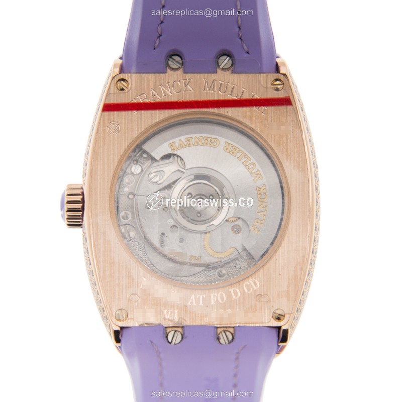 Franck Muller V 29 SC AT FO D CD (5N.VL) VANGUARD Automatic 18kt Rose Gold & Diamonds