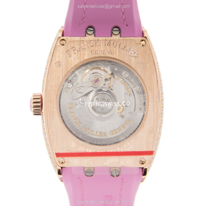 Franck Muller V 29 SC AT FO D CD (5N.RS) VANGUARD Automatic 18kt Rose Gold & Diamonds