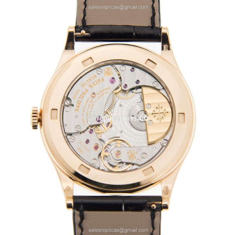 Patek Philippe 5077/100R-027 CALATRAVA Automatic 18kt Rose Gold & Diamonds