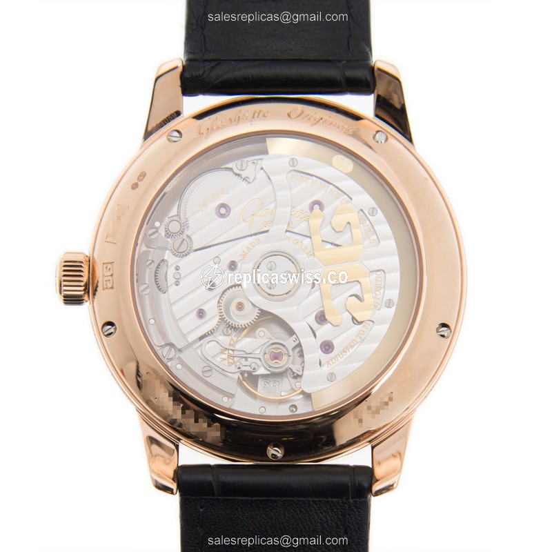 Glashutte 100-02-22-05-05 SENATOR MANUAL WINDING SKELETONIZED Automatic 18kt Rose Gold