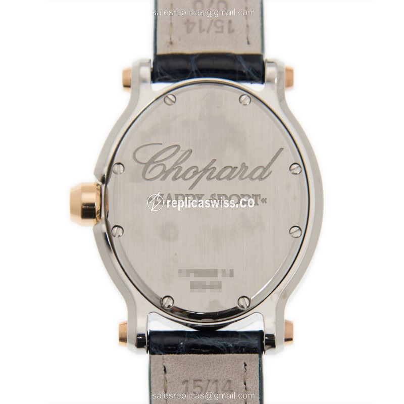 Chopard 278546-6002 HAPPY SPORT Quartz 18kt Rose Gold & Steel