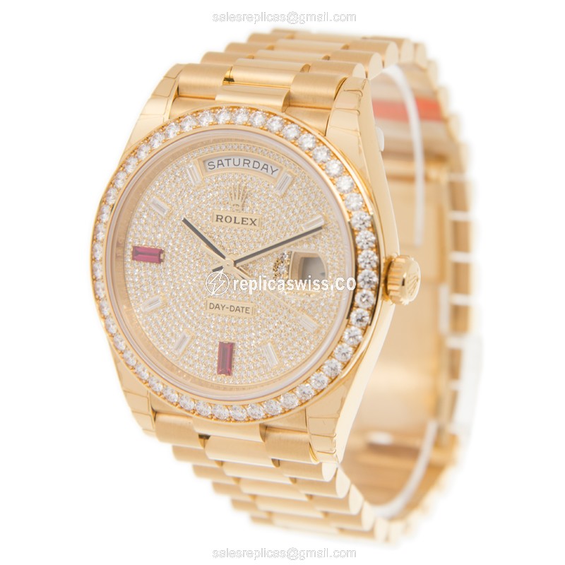 Rolex 228348RBR DAY-DATE Automatic 18kt Gold & Diamond