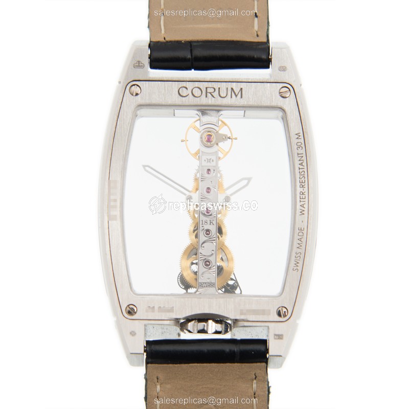 Corum 113.169.69/0001 0000 BRIDGE Manual Wind 18kt White Gold & Diamond
