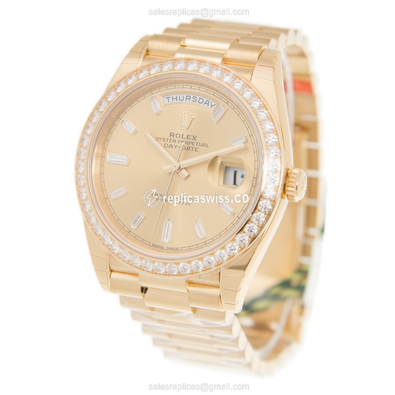 Rolex 228348RBR-0002 DAY-DATE Automatic 18kt Gold & Diamond
