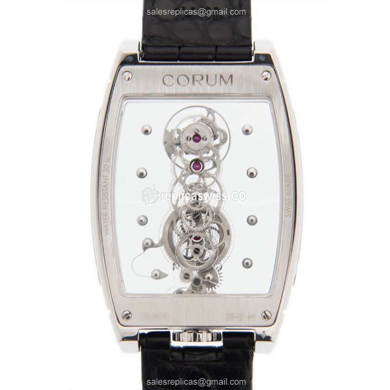 Corum 100.169.69-0F01 0000 BRIDGE Manual Wind 18kt White Gold & Diamond