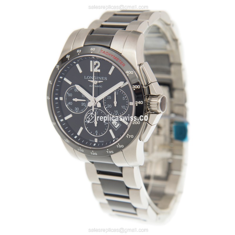 Longines L2.744.4.56.7 CONQUEST Automatic Ceramic & Steel