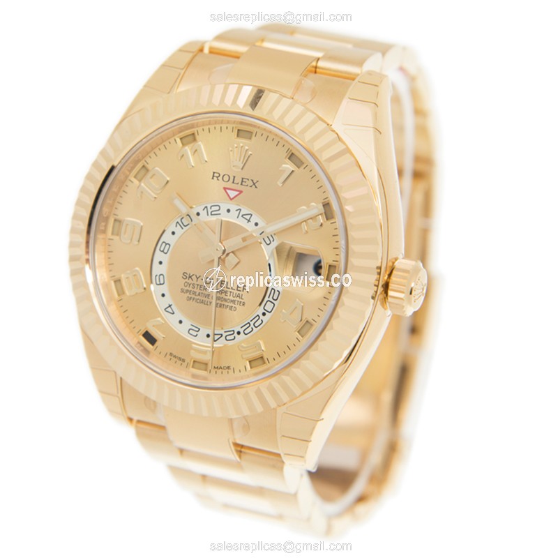 Rolex 326938 SKY-DWELLER Automatic 18kt Yellow Gold
