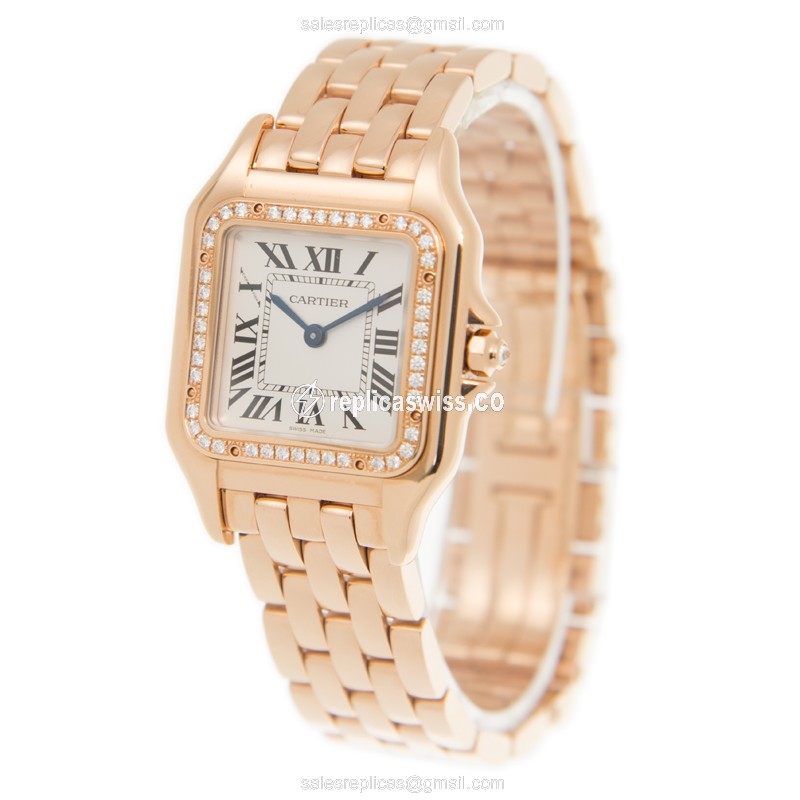 Cartier WJPN0009 PANTHeRE DE CARTIER Quartz 18kt Rose Gold & Diamonds