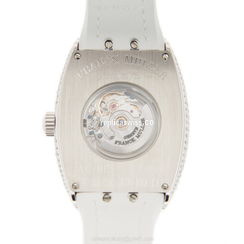 Franck Muller V 32 SC AT FO D (AC.BC) VANGUARD Automatic Stainless Steel & Diamonds