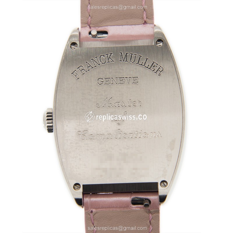Franck Muller 7502 QZ (AC) - PINK CINTREE CURVEX Quartz Stainless Steel