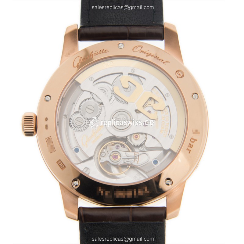 Glashutte 1-36-02-02-05-30 SENATOR MANUAL WINDING SKELETONIZED Automatic 18kt Rose Gold