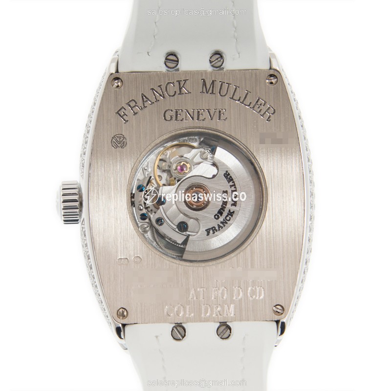 Franck Muller V 32 SC AT FO COL DRM D CD (OG.BC) VANGUARD Automatic 18kt White Gold & Diamond