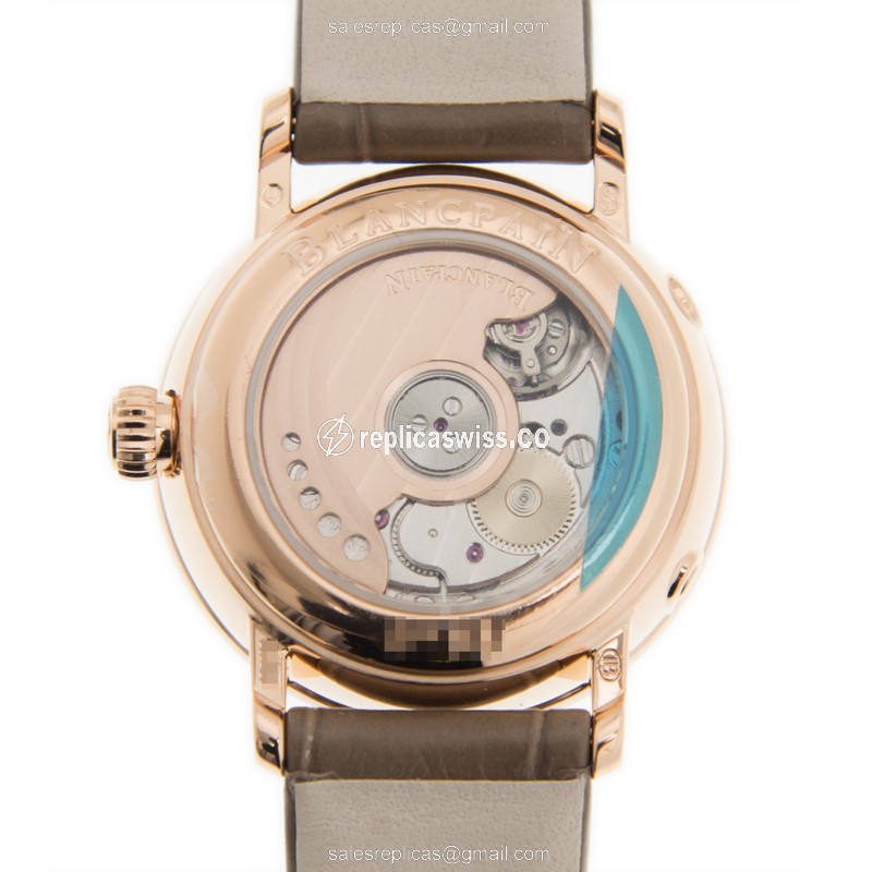 Blancpain 6106-2987-55A VILLERET Automatic 18kt Rose Gold & Diamonds