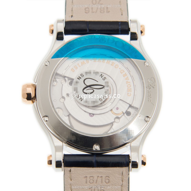 Chopard 278559-6008 HAPPY SPORT Automatic 18kt Rose Gold & Steel
